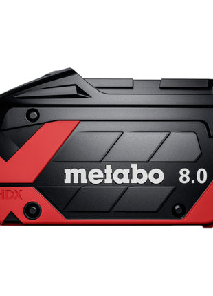 Podstawowy zestaw Metabo 18 V 2x akumulator LiHDX 8,0 Ah + ładowarka ASC 290 + metaBOX ( 685305000 )