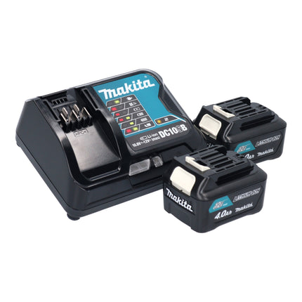 Makita UB 100 DSM Akku Gebläse 12 V max. + 2x Akku 4,0 Ah + Ladegerät