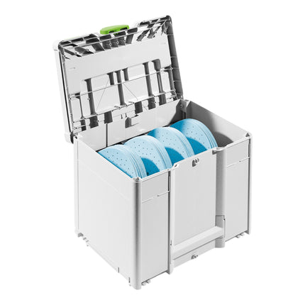 Festool D225 GR SYS Set-P abrasive set ( 578280 ) 110 pcs P80 - P320 + cap + folding rule + systainer