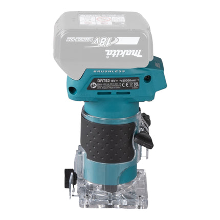 Makita DRT 52 T1J cordless edge router 18 V 6 mm brushless + 1x battery 5.0 Ah + Makpac - without charger