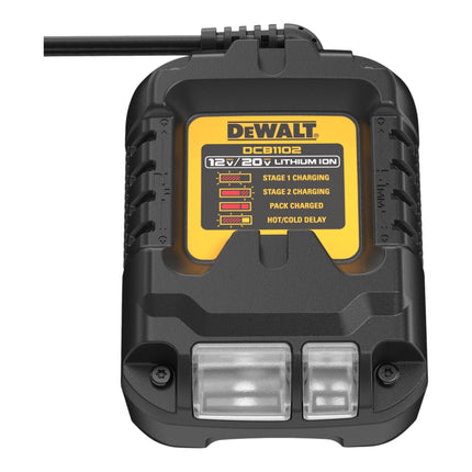 DeWalt DCB 1102 E2 Battery Starter Set 18 V with 2x Powerstack battery 1.7 Ah + DCB 1102 charger