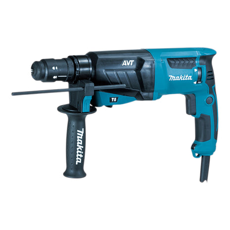 Makita HR 2631 FT13 combi hammer 800 W 2.4 J SDS Plus + interchangeable chuck + drill bit set + case