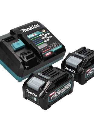 Makita GA 041 GM201 Smerigliatrice angolare a batteria 40 V max. 125 mm X-LOCK Brushless + 2x batteria ricaricabile 4,0 Ah + caricabatterie