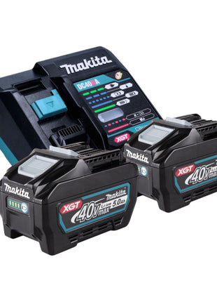 Makita GA 041 GT201 Smerigliatrice angolare a batteria 40 V max. 125 mm X-LOCK Brushless + 2x batteria ricaricabile 5,0 Ah + caricabatterie