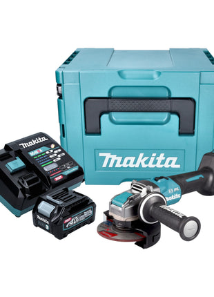 Makita GA 041 GD101 Akku Winkelschleifer 40 V max 125 mm X LOCK Brushless 1x Akku 2 5 Ah Ladegeraet Makpac 0 - toolbrothers