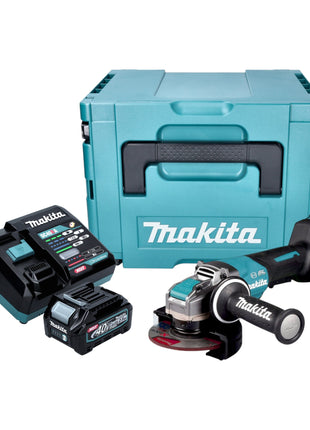 Makita GA 044 GD101 Akku Winkelschleifer 40 V max 125 mm X LOCK Brushless 1x Akku 2 5 Ah Ladegeraet Makpac 0 - toolbrothers