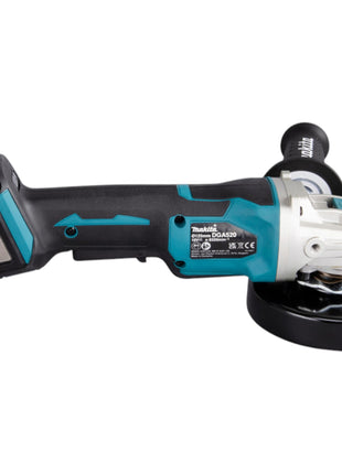 Makita DGA 520 STJX1 cordless angle grinder 18 V 125 mm X-LOCK Brushless + 2x rechargeable battery 5.0 Ah + charger + Makpac
