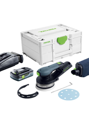 Festool ETSC 2 125 Basic Akku Exzenterschleifer 18 V 125 mm Brushless 1x Akku 4 0 Ah Ladegeraet Systainer 0 - toolbrothers