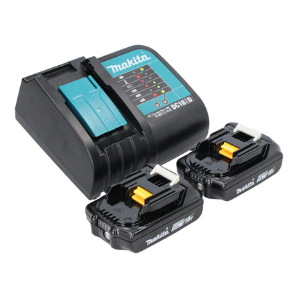 Makita DCL 281 FSAW Akku Staubsauger 18 V weiss Brushless 2x Akku 2 0 Ah Ladegeraet 2 - toolbrothers