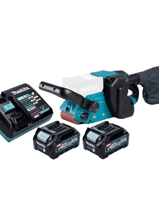 Makita BS 001 GD201 Akku Bandschleifer 40 V max 76 x 533 mm Brushless 2x Akku 2 5 Ah Ladegeraet 0 - toolbrothers