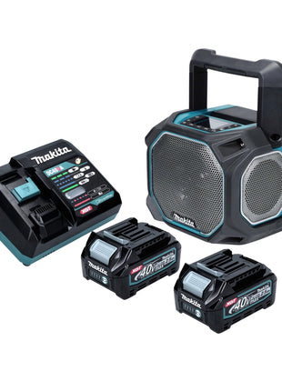 Makita MR 014 GD201 Lautsprecher 14 4 18 40 V AC DC Bluetooth Mikrofon 2x Akku 2 5 Ah Ladegeraet 0 - toolbrothers