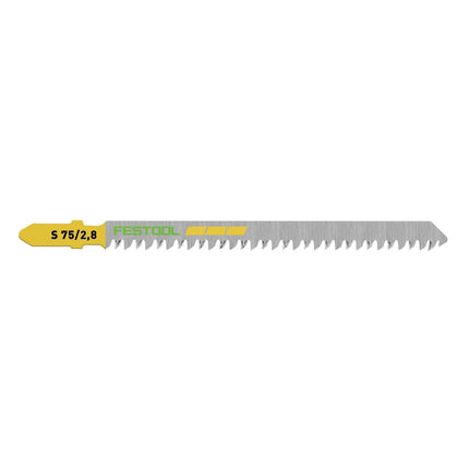 Hoja de sierra de calar Festool S 75/2.8/5 WOOD STRAIGHT CUT (204260) para PS 300, PSB 300, PS 400, PSC 400, PSBC 400, PSB 400, PS 420, PSB 420, PSC 420, PSBC 420