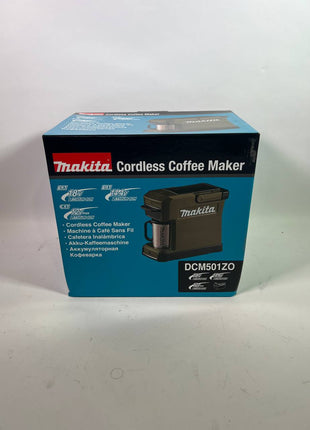 Makita DCM 501 ZO Akku Kaffeemaschine 12 V max 18 V Olive Outdoor Adventure Edition Solo Leicht Gebraucht 1 - toolbrothers