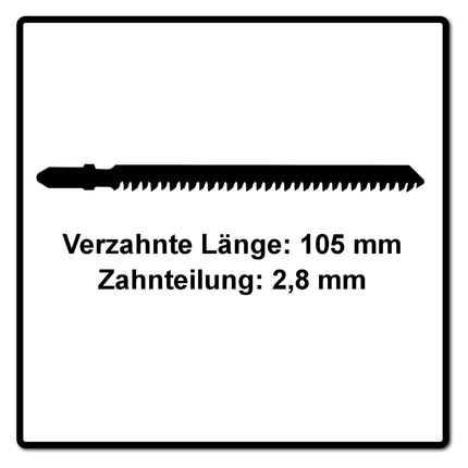 Festool S 105/2,8/5 Lama per seghetto alternativo per legno - 5 pezzi ( 204262 )