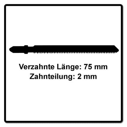Festool S 75/1,5/5 Plastics Profile Lama seghetto - 5 pezzi ( 204268 )