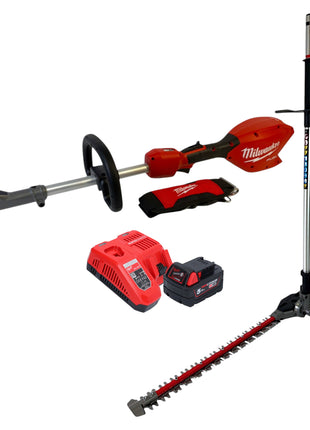 Milwaukee M18 FOPH2 HTA 501 Akku Basiseinheit 18 V Brushless Heckenscheren Aufsatz 1x Akku 5 0 Ah Ladegeraet 0 - toolbrothers
