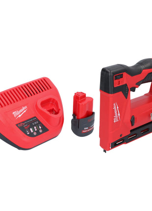 Milwaukee M12 BST 251 Akku Tacker 12 V 6 14 mm 1x Akku 2 5 Ah Ladegeraet 0 - toolbrothers