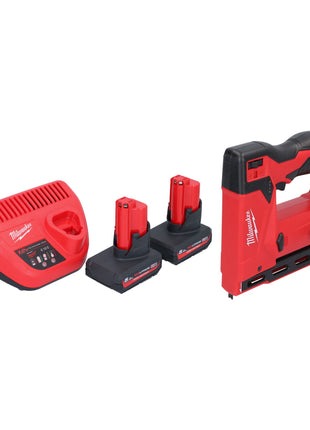 Milwaukee M12 BST 502 Akku Tacker 12 V 6 14 mm 2x Akku 5 0 Ah Ladegeraet 0 - toolbrothers