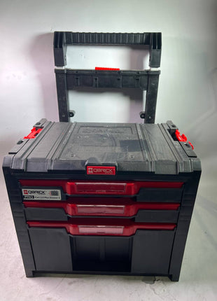 Qbrick System PRO Cart 2 0 Plus Drawer 3 mobile Box auf Raedern 520 x 415 x 660 mm 12 l 2x 4 5 l abnehmbarer Doppelteleskopgriff Beschaedigt 1 - toolbrothers