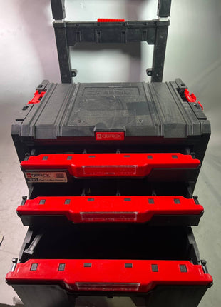 Qbrick System PRO Cart 2 0 Plus Drawer 3 mobile Box auf Raedern 520 x 415 x 660 mm 12 l 2x 4 5 l abnehmbarer Doppelteleskopgriff Beschaedigt 2 - toolbrothers