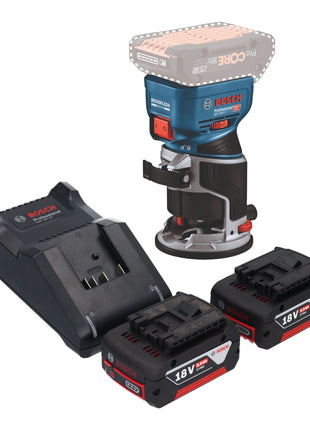 Bosch GKF 18V 8 Professional Akku Kantenfraese 18 V 8 0 mm Brushless 2x Akku 5 0 Ah Ladegeraet 0 - toolbrothers