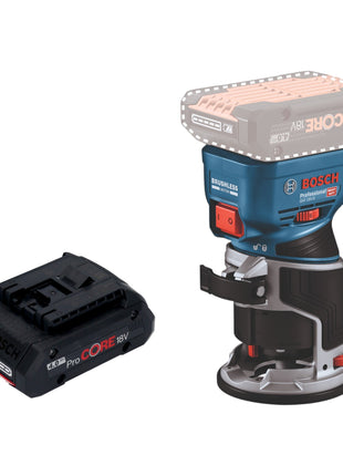 Bosch GKF 18V 8 Professional Akku Kantenfraese 18 V 8 0 mm Brushless 1x ProCORE Akku 4 0 Ah ohne Ladegeraet 0 - toolbrothers