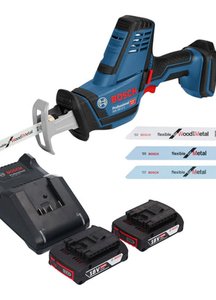 Bosch GSA 18V LI C Professional Akku Reciprosaege Saebelsaege 18 V 2x Akku 2 0 Ah Ladegeraet 0 - toolbrothers