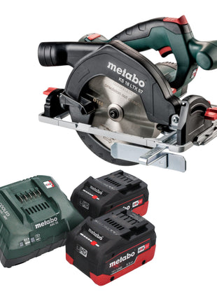Metabo KS 18 LTX 57 Akku Handkreissaege 18 V 165 mm 2x LiHD Akku 5 5 Ah Ladegeraet 0 - toolbrothers