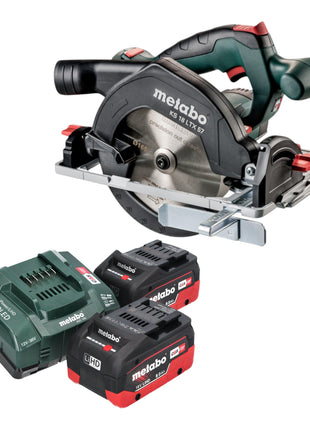 Metabo KS 18 LTX 57 Akku Handkreissaege 18 V 165 mm 2x LiHD Akku 8 0 Ah Ladegeraet 0 - toolbrothers