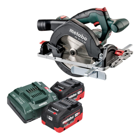 Metabo KS 18 LTX 57 Akku Handkreissaege 18 V 165 mm 2x LiHD Akku 8 0 Ah Ladegeraet 0 - toolbrothers