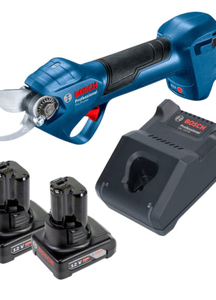 Bosch Pro Pruner Professional Akku Astschere 12 V 2x Akku 4 0 Ah Ladegeraet 0 - toolbrothers