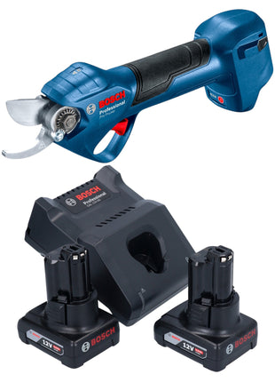 Bosch Pro Pruner Professional Akku Astschere 12 V 2x Akku 6 0 Ah Ladegeraet 0 - toolbrothers