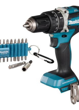 Makita DHP 484 Z Akku Schlagbohrschrauber 18 V 54 Nm Brushless 22 tlg Bit Set ohne Akku ohne Ladegeraet 0 - toolbrothers