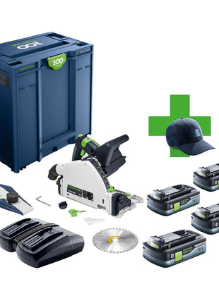 Festool TSC 55 KEB Basic 100Y Limited Edition Akku Tauchsaege 18 36 V 2x 18 V 160 mm Brushless 4x Akku 4 0 Ah Ladegeraet Systainer 0 - toolbrothers