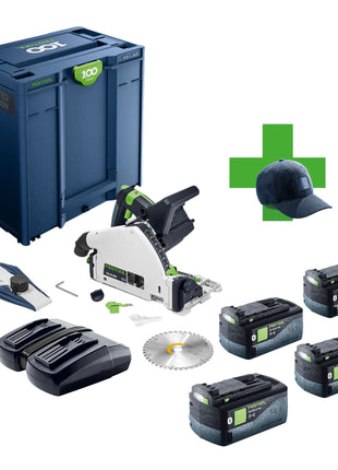 Festool TSC 55 KEB Basic 100Y Limited Edition Akku Tauchsaege 18 36 V 2x 18 V 160 mm Brushless 4x Akku 5 0 Ah Ladegeraet Systainer 0 - toolbrothers
