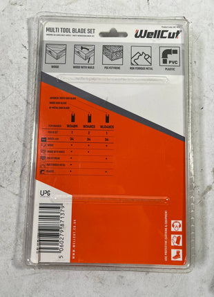 WellCut MT 4 Multi Tool Werkzeugklingen Set 4 teilig Universal Zubehoer OIS Long Life Neuwertig 2 - toolbrothers