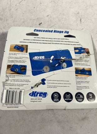 KREG Concealed Hinge Jig Bohrschablone fuer Topfscharniere 35 mm KHI HINGE fuer Moebelbau und Schranktueren Gebraucht 2 - toolbrothers