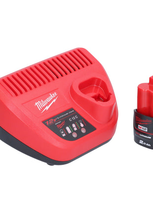 Milwaukee M12 FHS 201 Akku Astsaege 12 V 15 cm Brushless 1x Akku 2 0 Ah Ladegeraet 2 - toolbrothers
