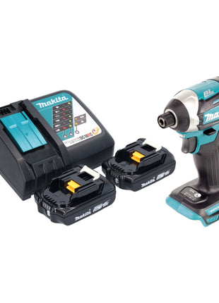 Makita DTD 154 RA Akku Schlagschrauber 18 V 175 Nm 1 4 Brushless 2x Akku 2 0 Ah Ladegeraet 0 - toolbrothers