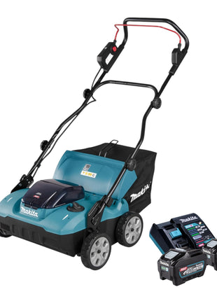 Makita UV 001 GT201 Akku Vertikutierer 40 V max XGT 38 cm 50 l Brushless 2x Akku 5 0 Ah Ladegeraet 0 - toolbrothers