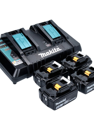 Makita DHW 080 PT4K Akku Hochdruckreiniger 36 V 2x 18 V 80 bar 380 l h Brushless 4x Akku 5 0 Ah Doppelladegeraet 4 - toolbrothers