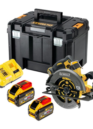 DeWALT DCS 578 X2T Akku Kreissaege 54V XR FlexVolt 190 mm Brushless 2x Akku 9 0 Ah Ladegeraet TSTAK 0 - toolbrothers