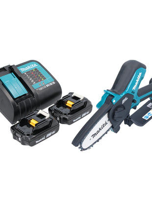 Makita DUC 101 SA201 Akku Astsaege 18 V 10 cm Brushless 2x Akku 2 0 Ah Ladegeraet 0 - toolbrothers