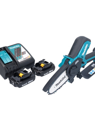 Makita DUC 101 RA201 Akku Astsaege 18 V 10 cm Brushless 2x Akku 2 0 Ah Ladegeraet 0 - toolbrothers