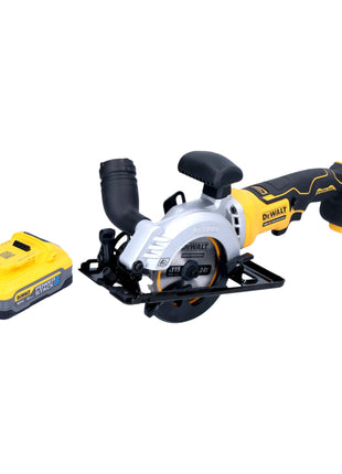 DeWalt DCS 571 N Akku Handkreissaege 18 V 115 mm Brushless 1x Powerstack Akku 5 0 Ah ohne Ladegeraet 0 - toolbrothers