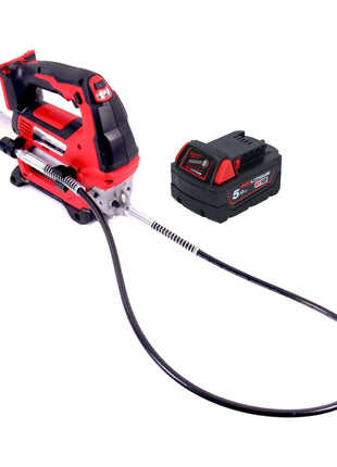 Milwaukee M18 GG 501 Akku Fettpresse 18 V 690 bar 1x Akku 5 0 Ah ohne Ladegeraet 0 - toolbrothers