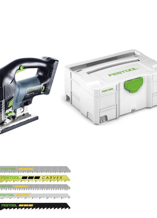 Festool CARVEX PSBC 420 Li EB-Basic Akku Pendelstichsäge ( 201379 ) 18V 120mm Brushless Solo + 25tlg. Stichsägeblatt-Set + systainer - ohne Akku, ohne Ladegerät - Toolbrothers