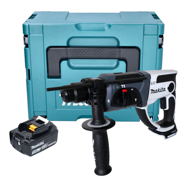 Makita DHR 202 F1JW Akku Bohrhammer 18 V 20 mm 2 0 J weiss 1x Akku 3 0 Ah Makpac ohne Ladegeraet 0 - toolbrothers