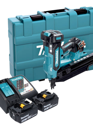 Makita DBN 901 RTE Akku Nagler 18 V 50 90 mm Brushless 2x Akku 5 0 Ah Ladegeraet Koffer 0 - toolbrothers