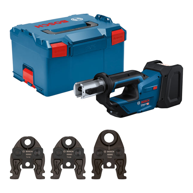 Bosch GPT 18V 19 Professional Akku Presswerkzeug 18 V 21 kN 06019M2004 3x Pressbacke L Boxx ohne Akku ohne Ladegeraet 0 - toolbrothers